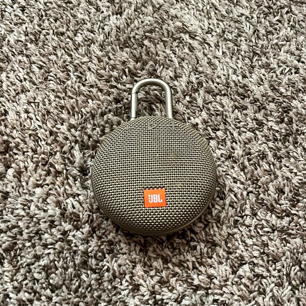 JBL CLIP 3, LIGHT BROWN, USED ONCE